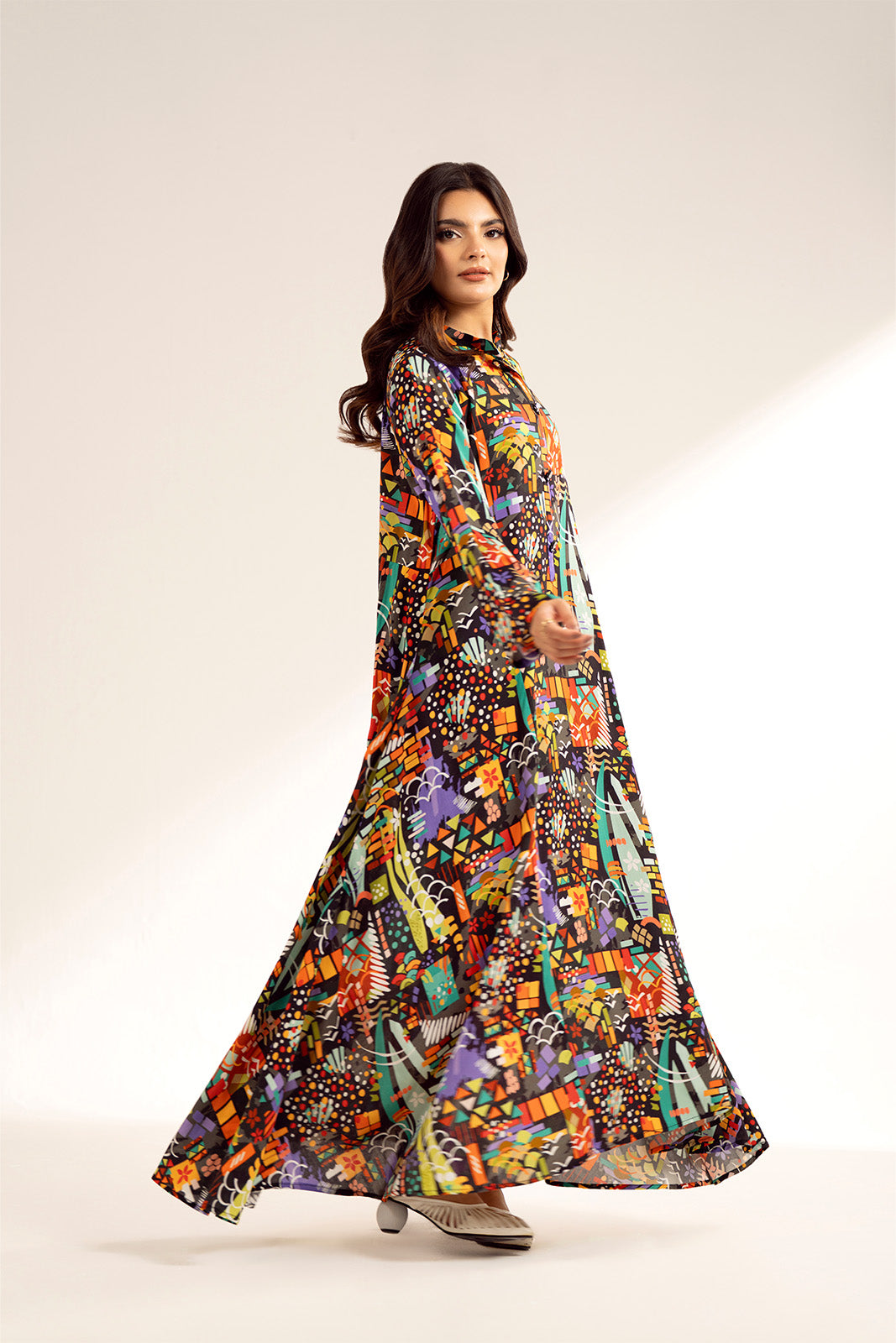 1 Piece Printed Viscose Linen Printed Shirt (CF0171)