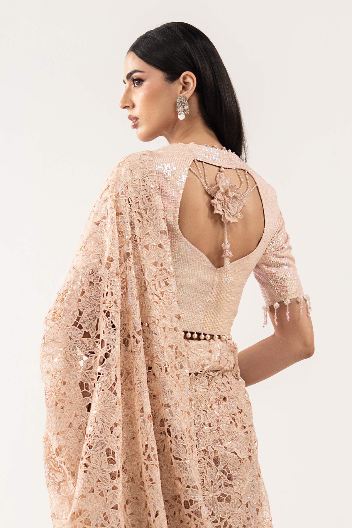 Embroidered Georgette Fabric (1Pc)