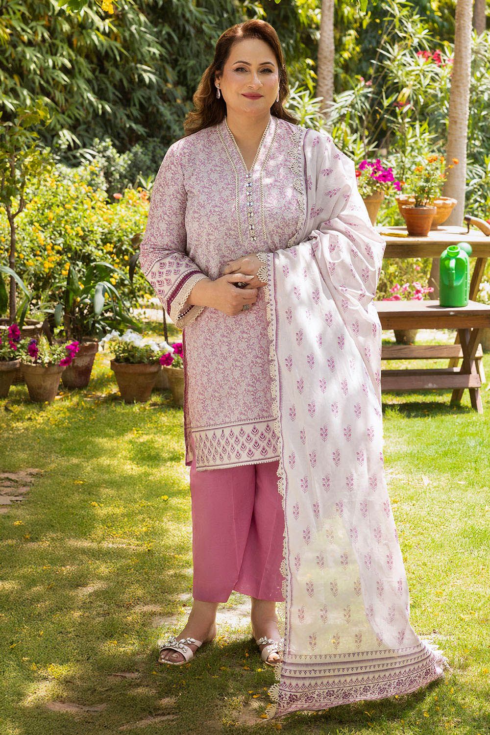 3 Piece Printed Suit