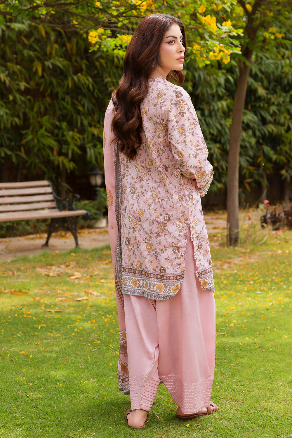 3 Piece Printed Suit