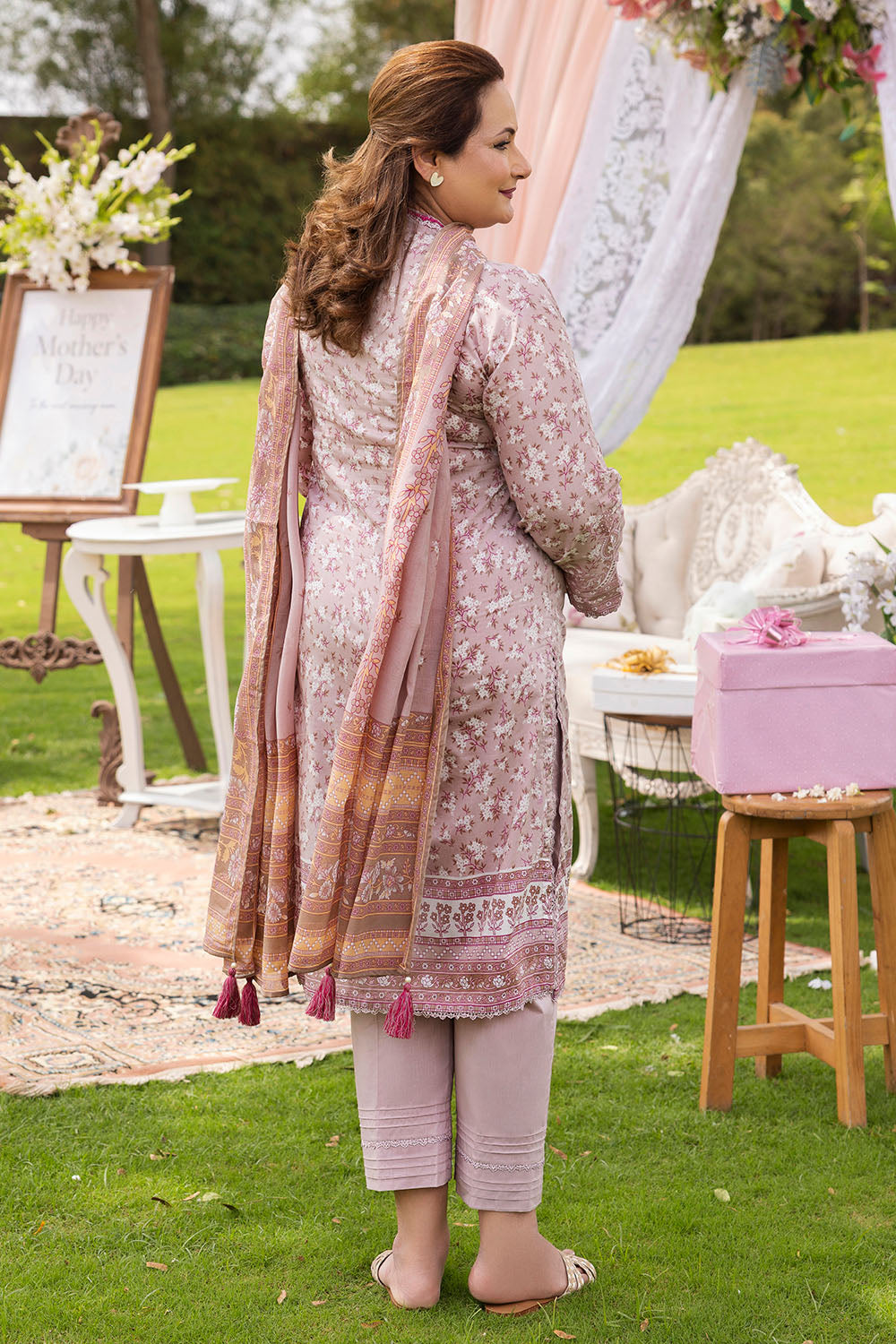 3 Piece Printed Suit