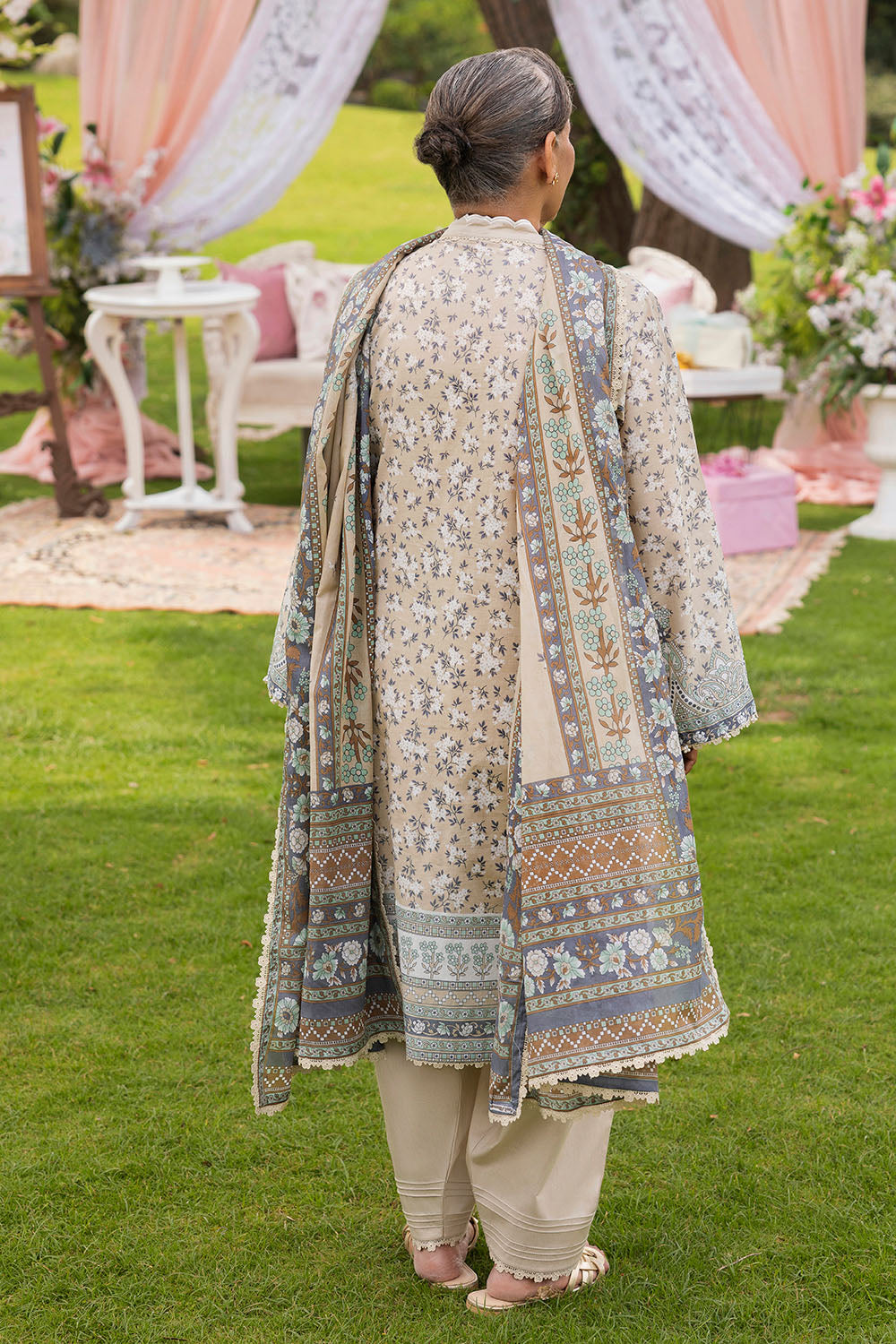 3 Piece Printed Suit