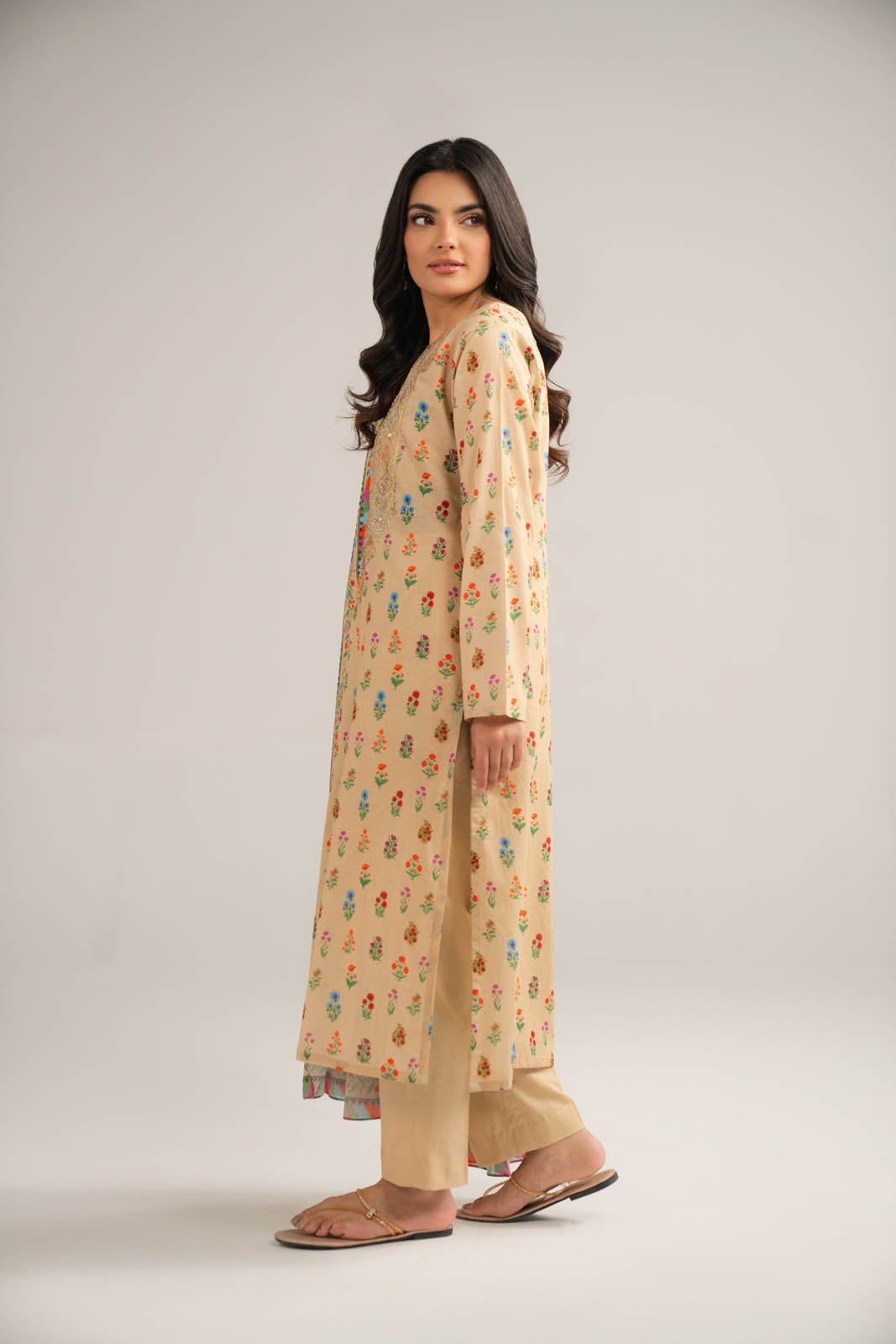 3 Piece Printed Lawn Embroidered Suit (CP0352)