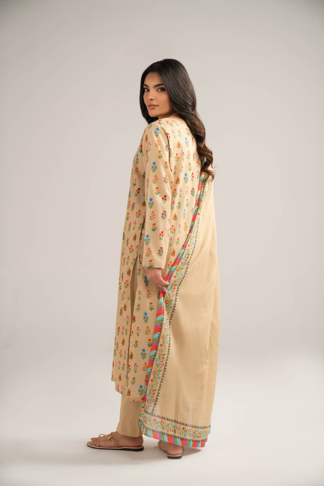 3 Piece Printed Lawn Embroidered Suit (CP0352)