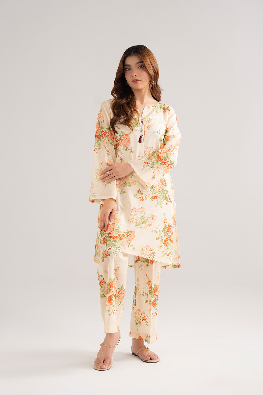 2 Piece Lawn Print Printed Suit (CP0355)