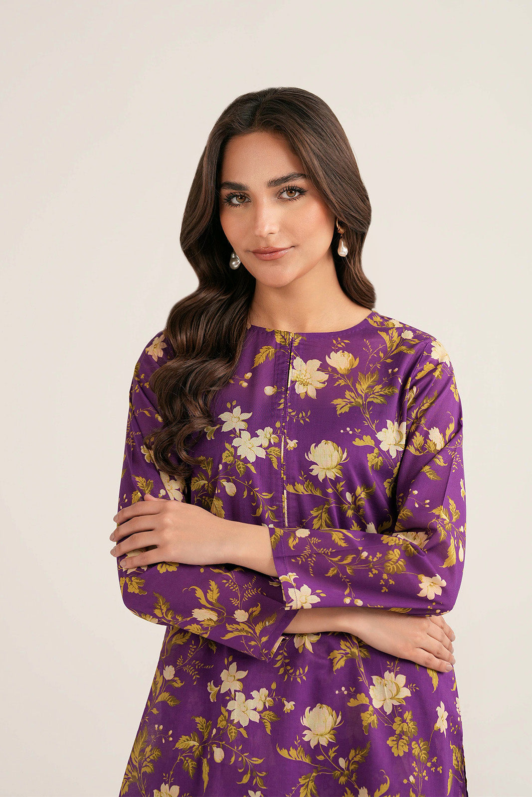 2 Piece Lawn Print Printed Suit (CP0358)