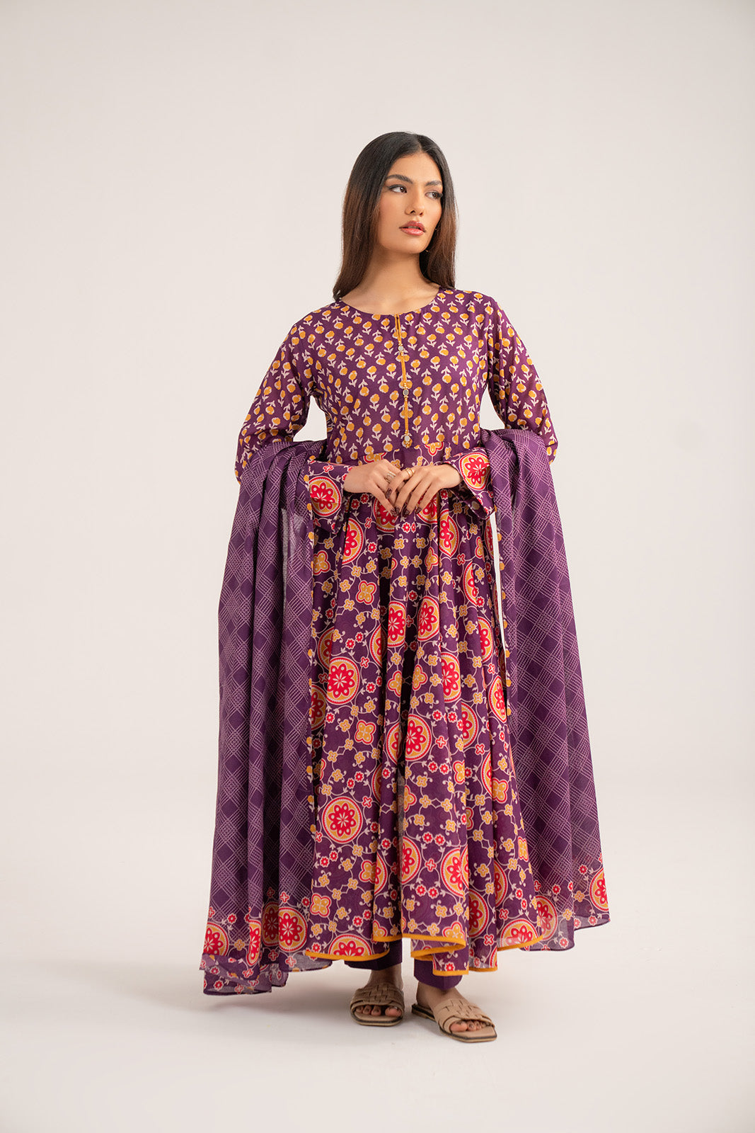 3 Piece Printed Lawn Printed Suit (CP0377)