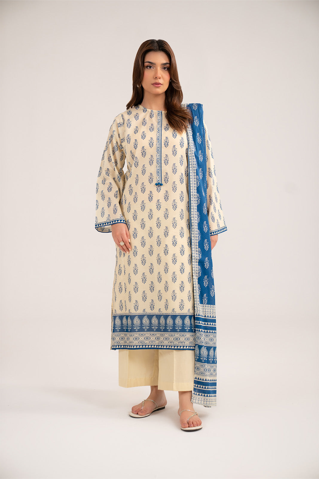 3 Piece Printed Lawn Printed Suit (CP0381)