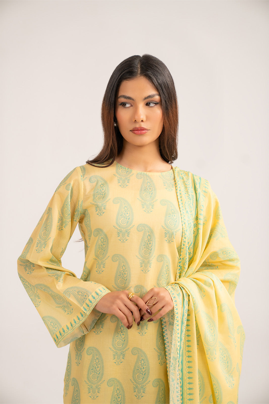 3 Piece Printed Lawn Printed Suit (CP0394)