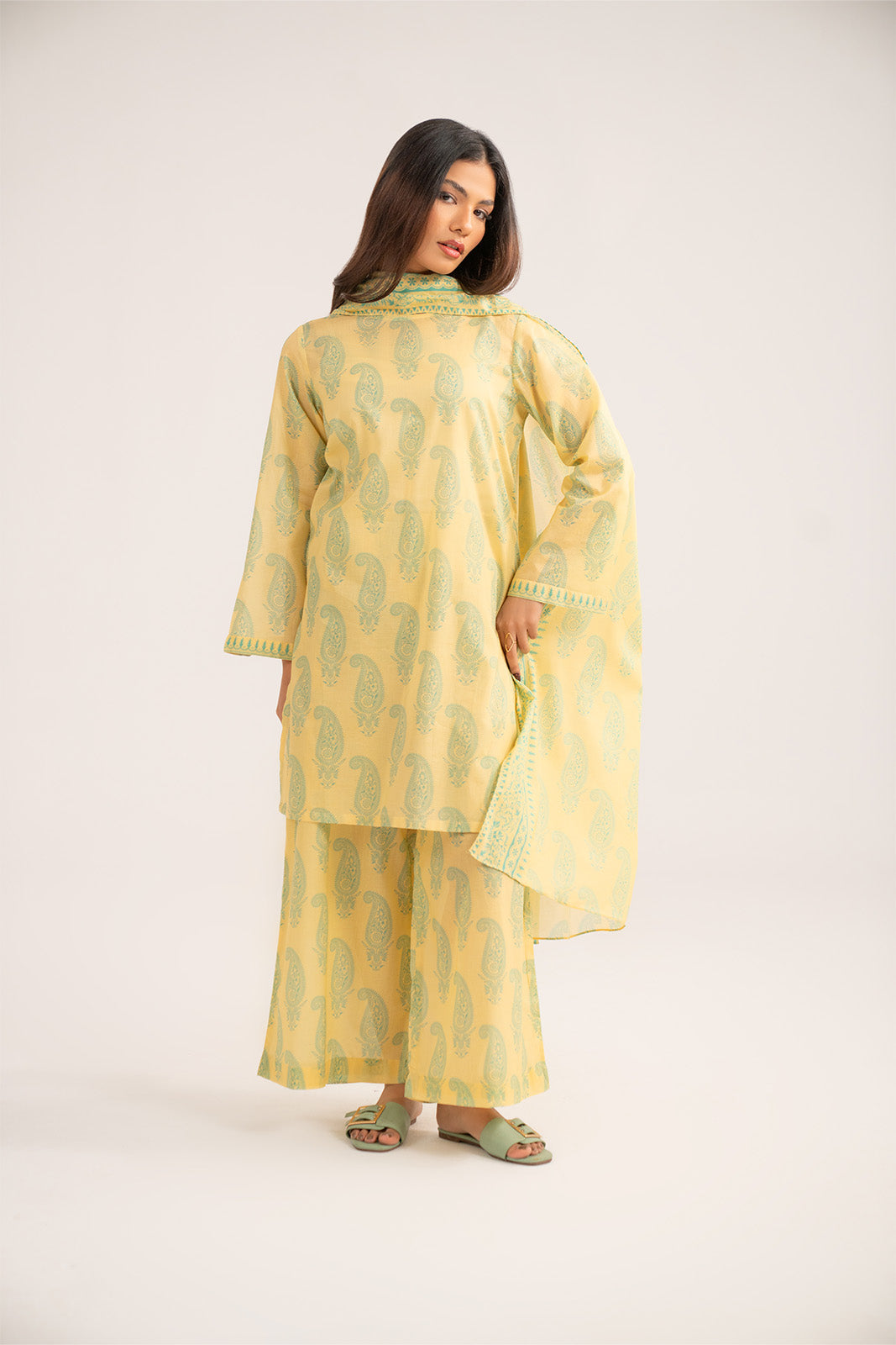 3 Piece Printed Lawn Printed Suit (CP0394)