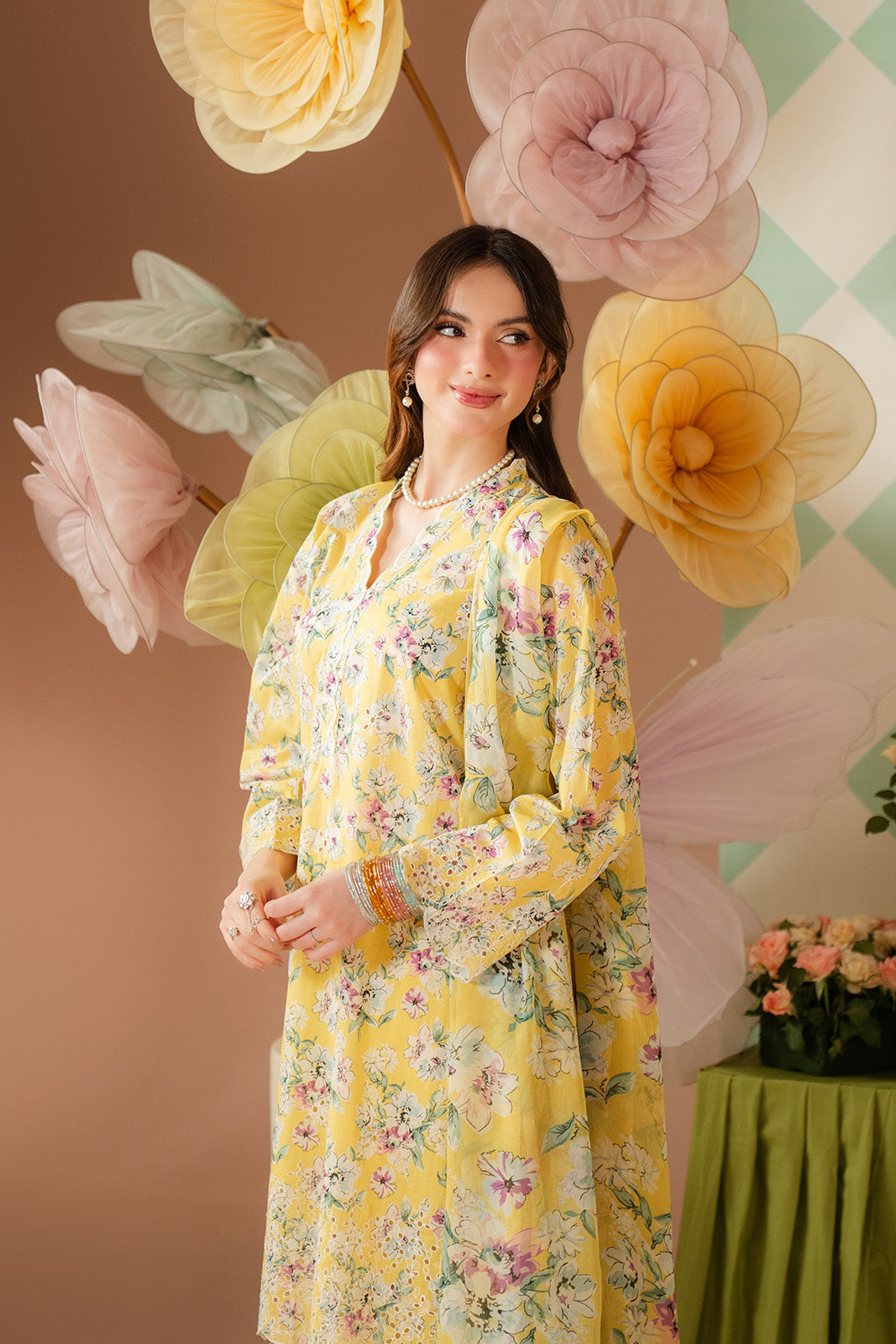 3 Piece Printed Lawn Embroidered Suit (CP0466)