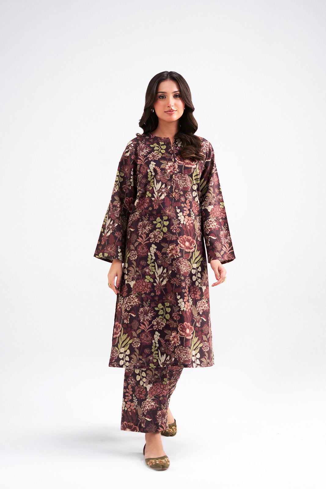 2 Piece Printed Slub Khaddar Printed Suit (CP0546)