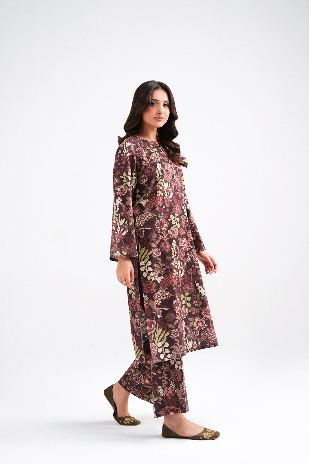2 Piece Printed Slub Khaddar Printed Suit (CP0546)