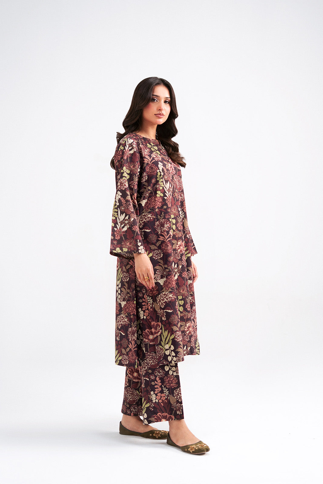 2 Piece Printed Slub Khaddar Printed Suit (CP0546)