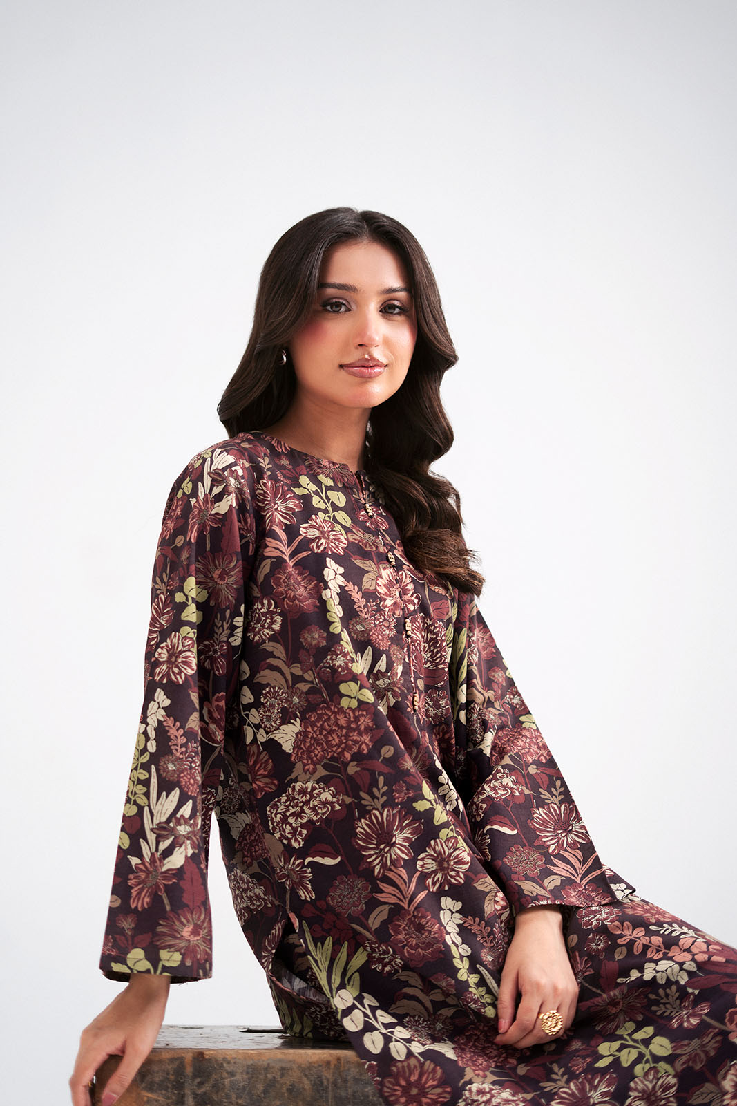 2 Piece Printed Slub Khaddar Printed Suit (CP0546)