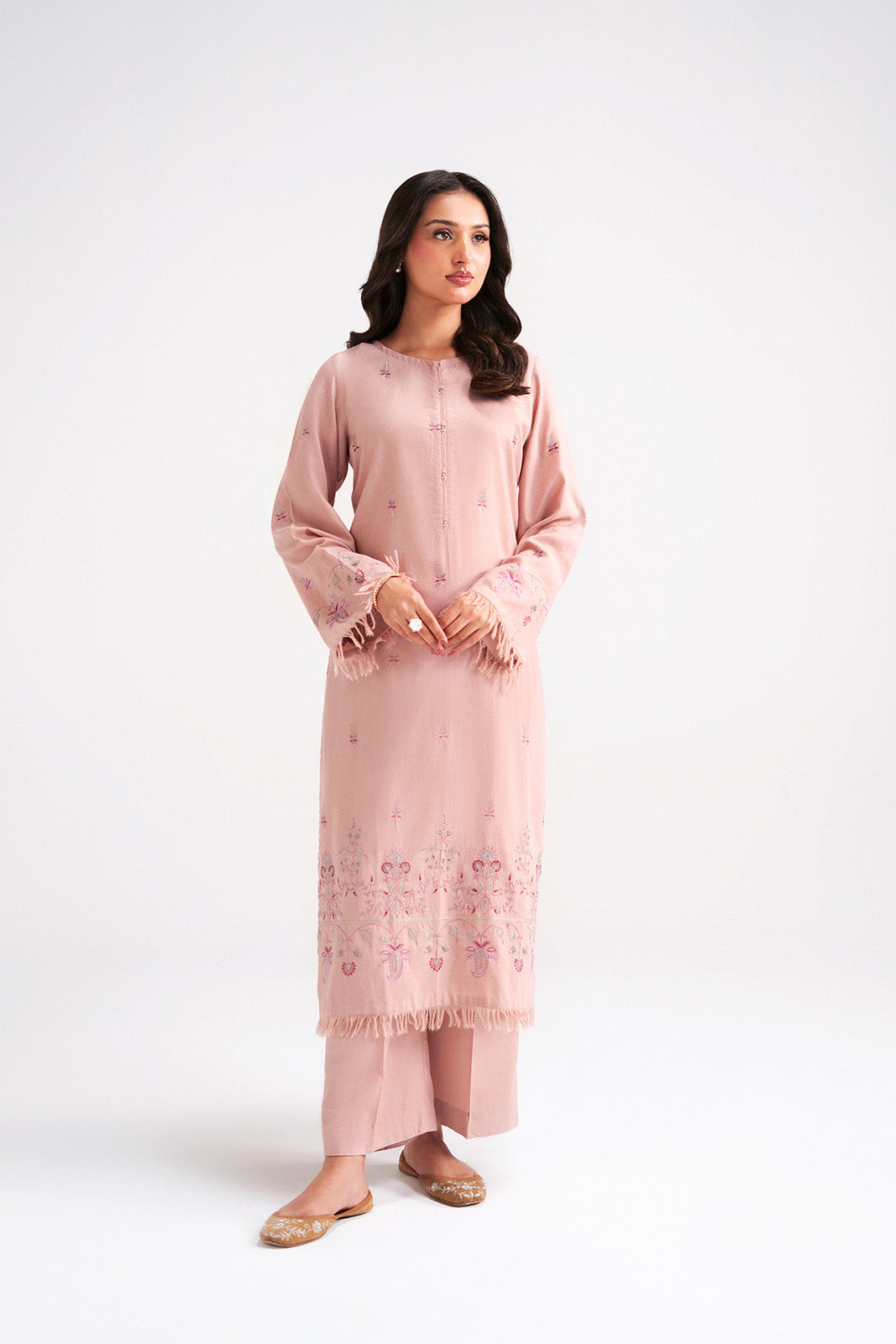 2 Piece Lawn karandi Embroidered Suit (CP0592)