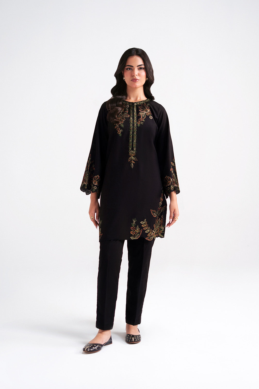 2 Piece Slub Khaddar Embroidered Suit (CP0597)