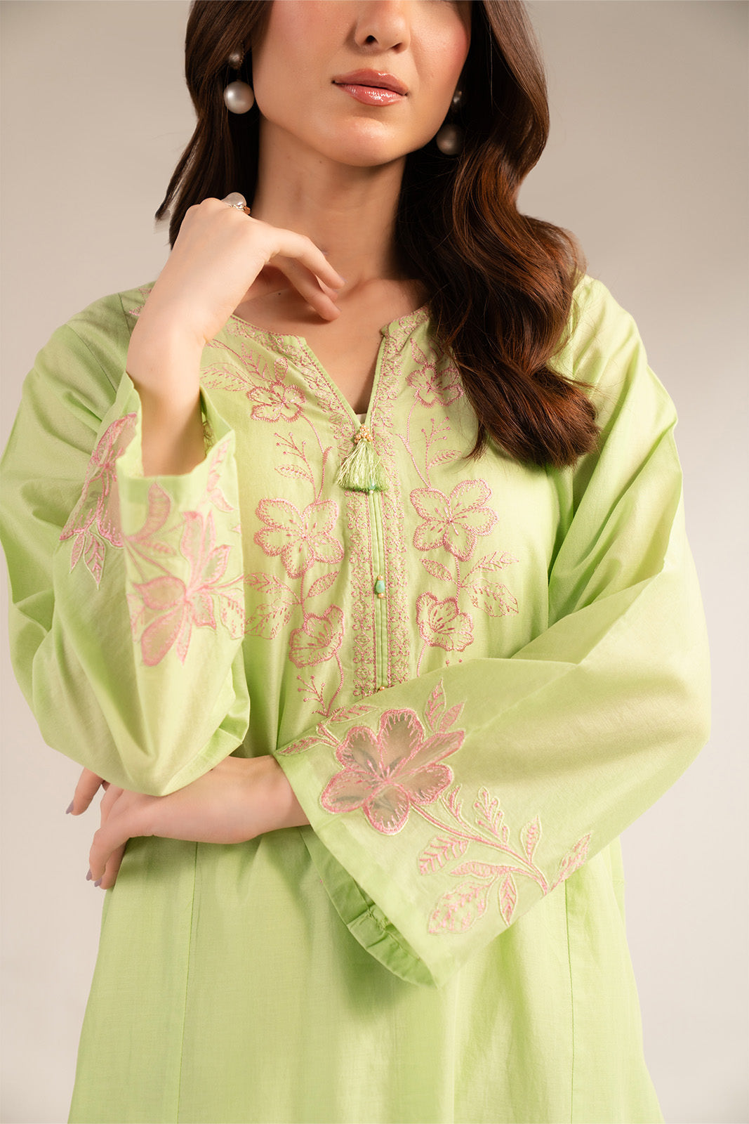 2 Piece Printed Lawn Embroidered Suit (CS0253)