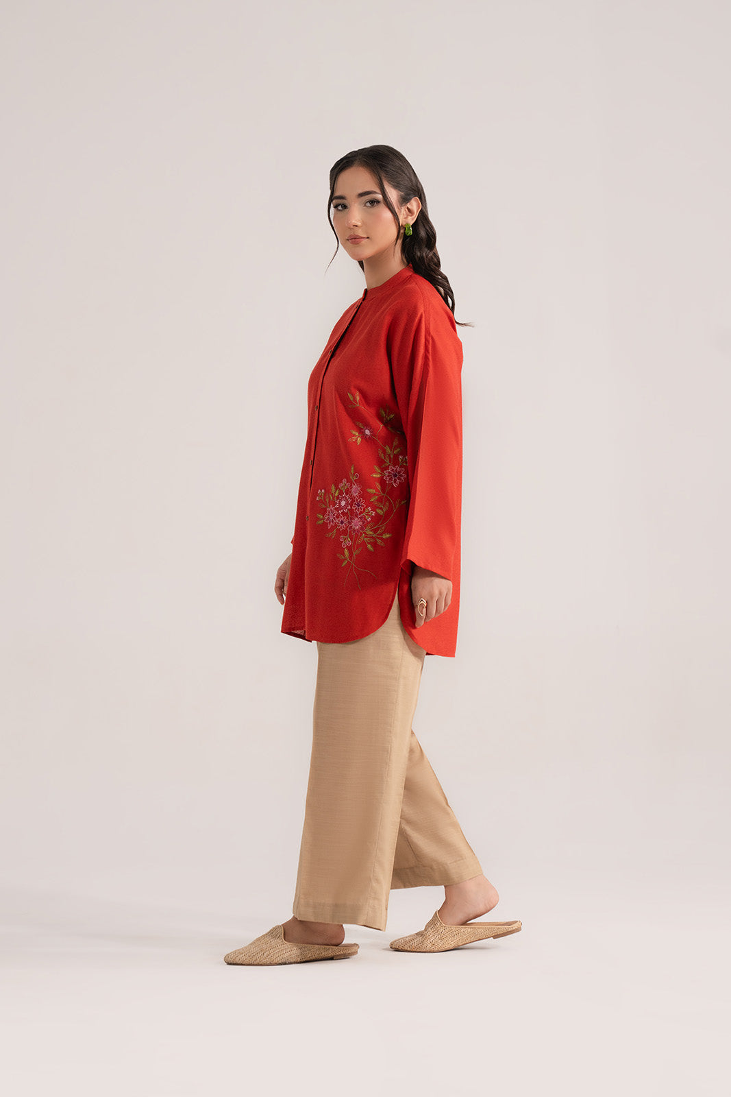 1 Piece Lawn Karandi Embroidered Shirt (CS0341)