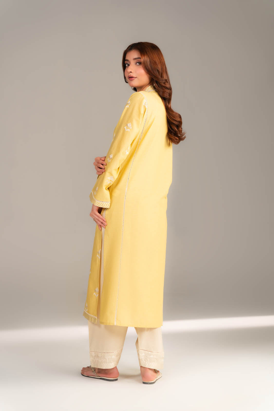 2 Piece Cotton Rip Stop Embroidered Suit (CS0444)