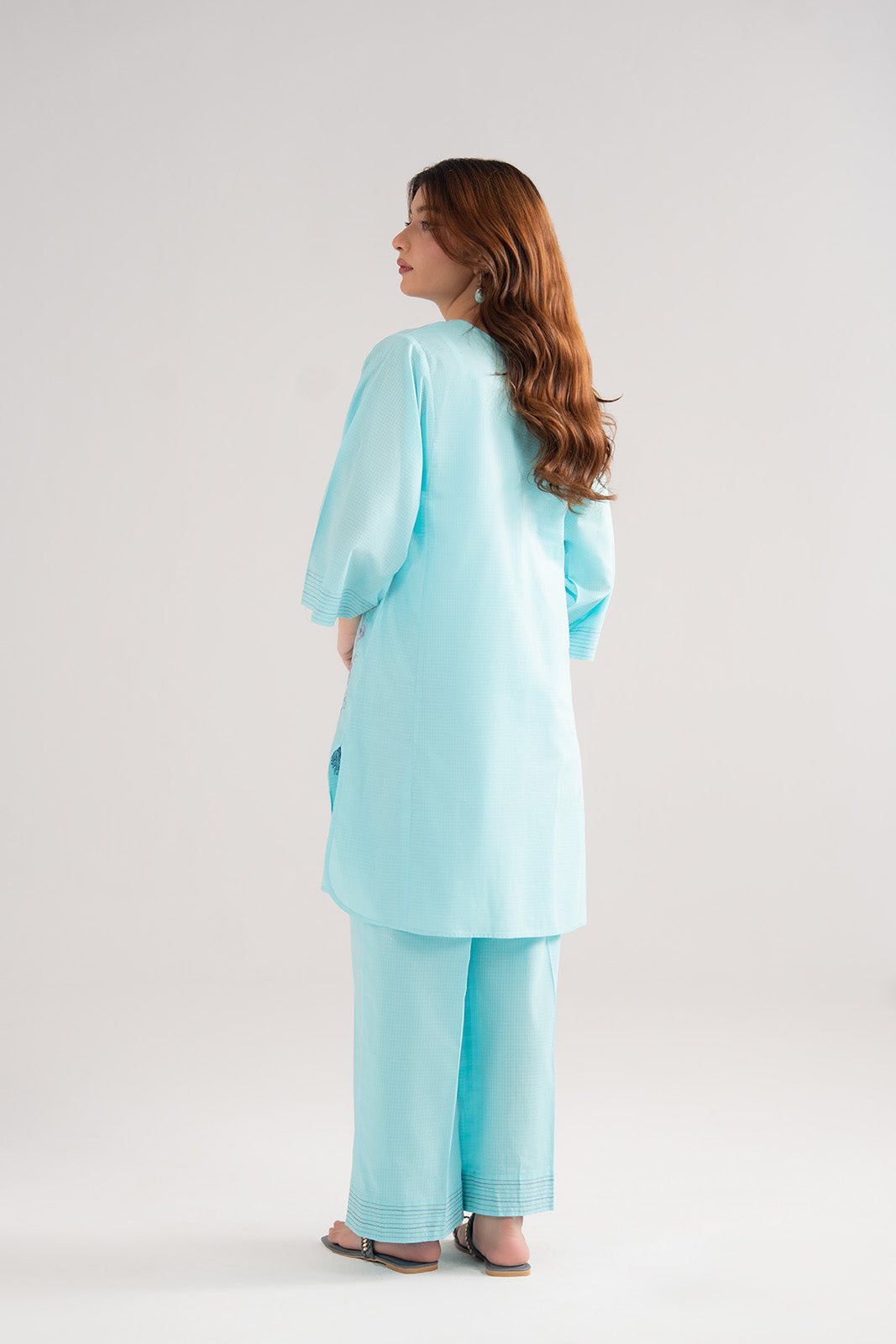 2 Piece Cotton Rip Stop Embroidered Suit (CS0465)