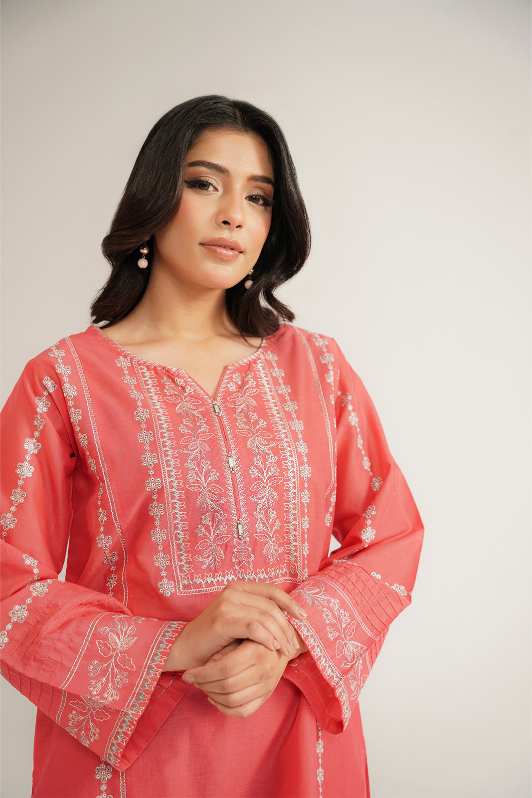 2 Piece Lawn Embroidered Suit (CS0467)