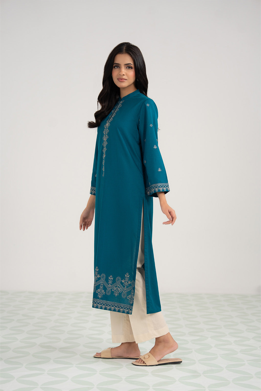 1 Piece Cotton Rip Stop Embroidered Shirt (CS0479)