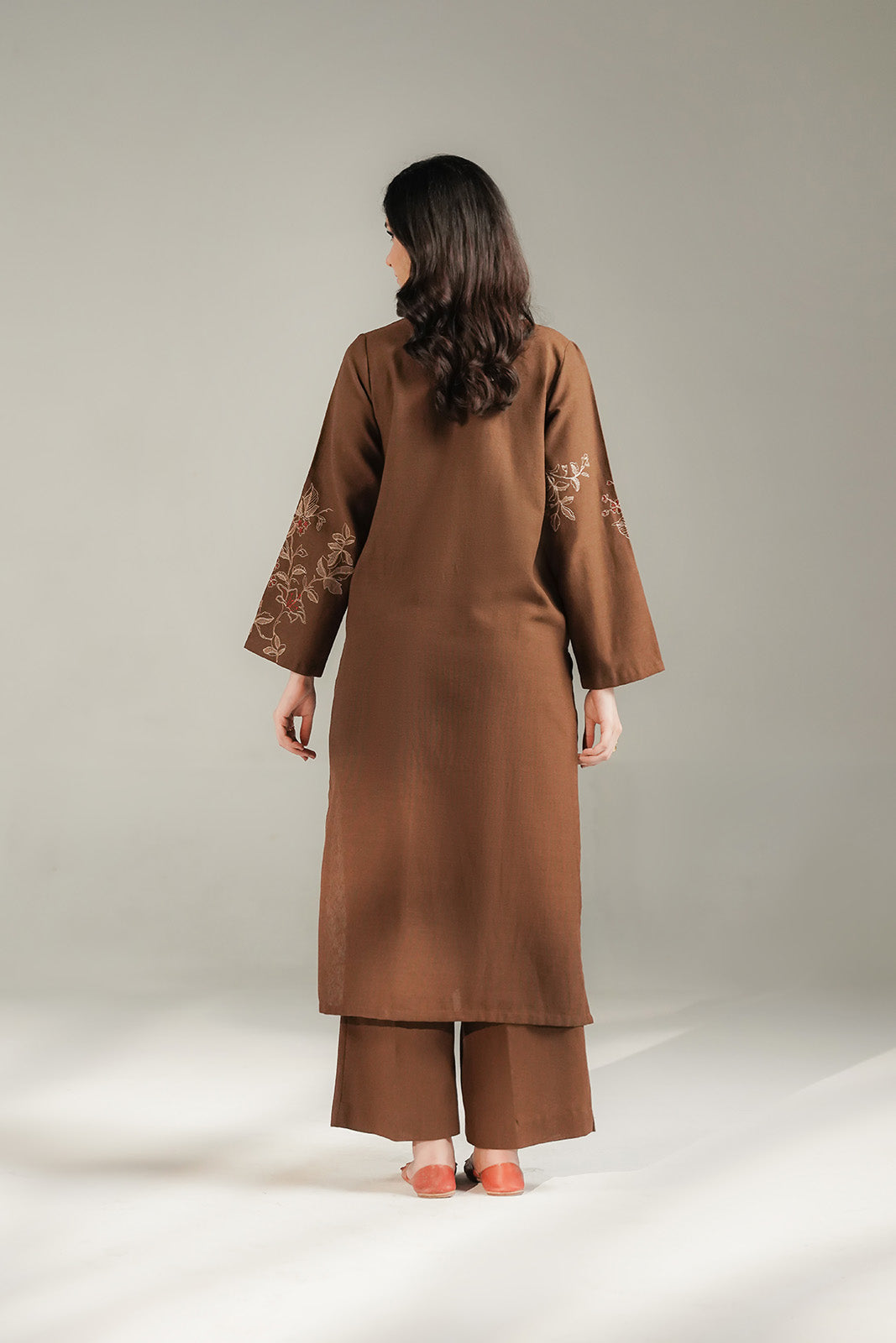 2 Piece Cotton Karandi Embroidered Suit (CS0680)