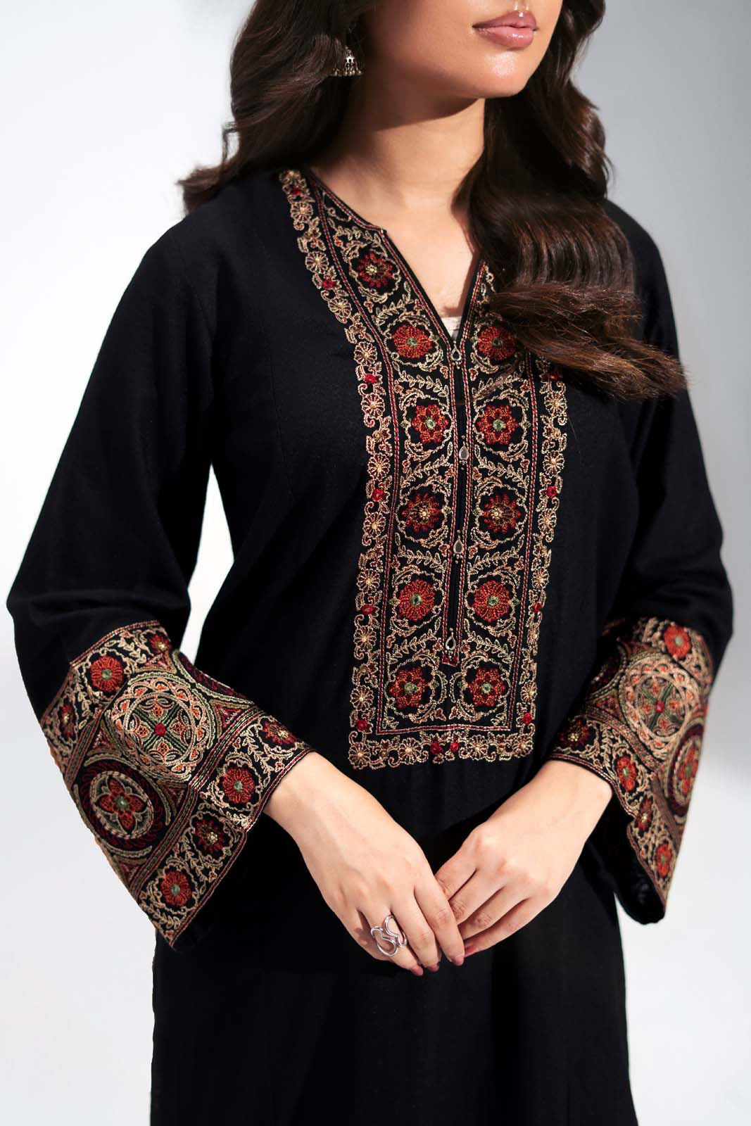 2 Piece Lawn Karandi Embroidered Suit (CS0769)