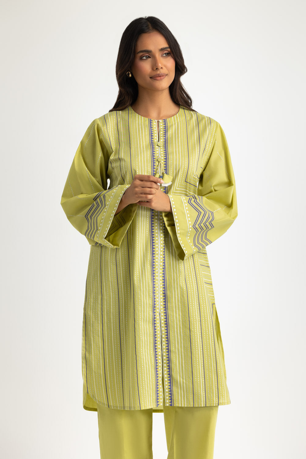 Cambric Block Printed Co-Ord Set - W-AP-26-479725
