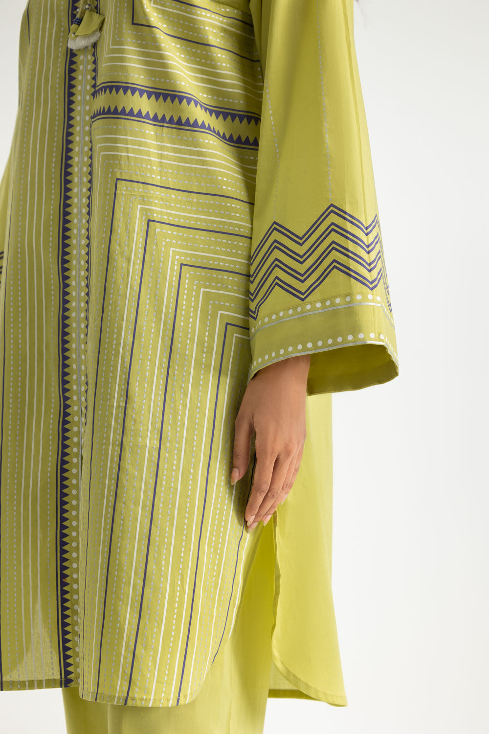 Cambric Block Printed Co-Ord Set - W-AP-26-479725