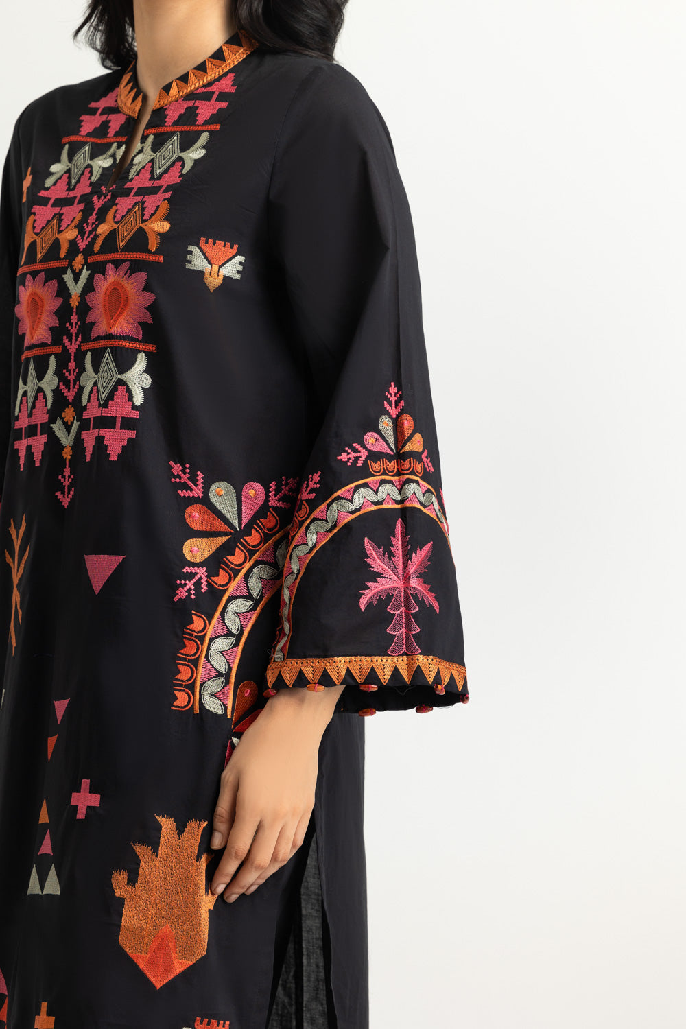 Cambric Embroidered Co-Ord Set