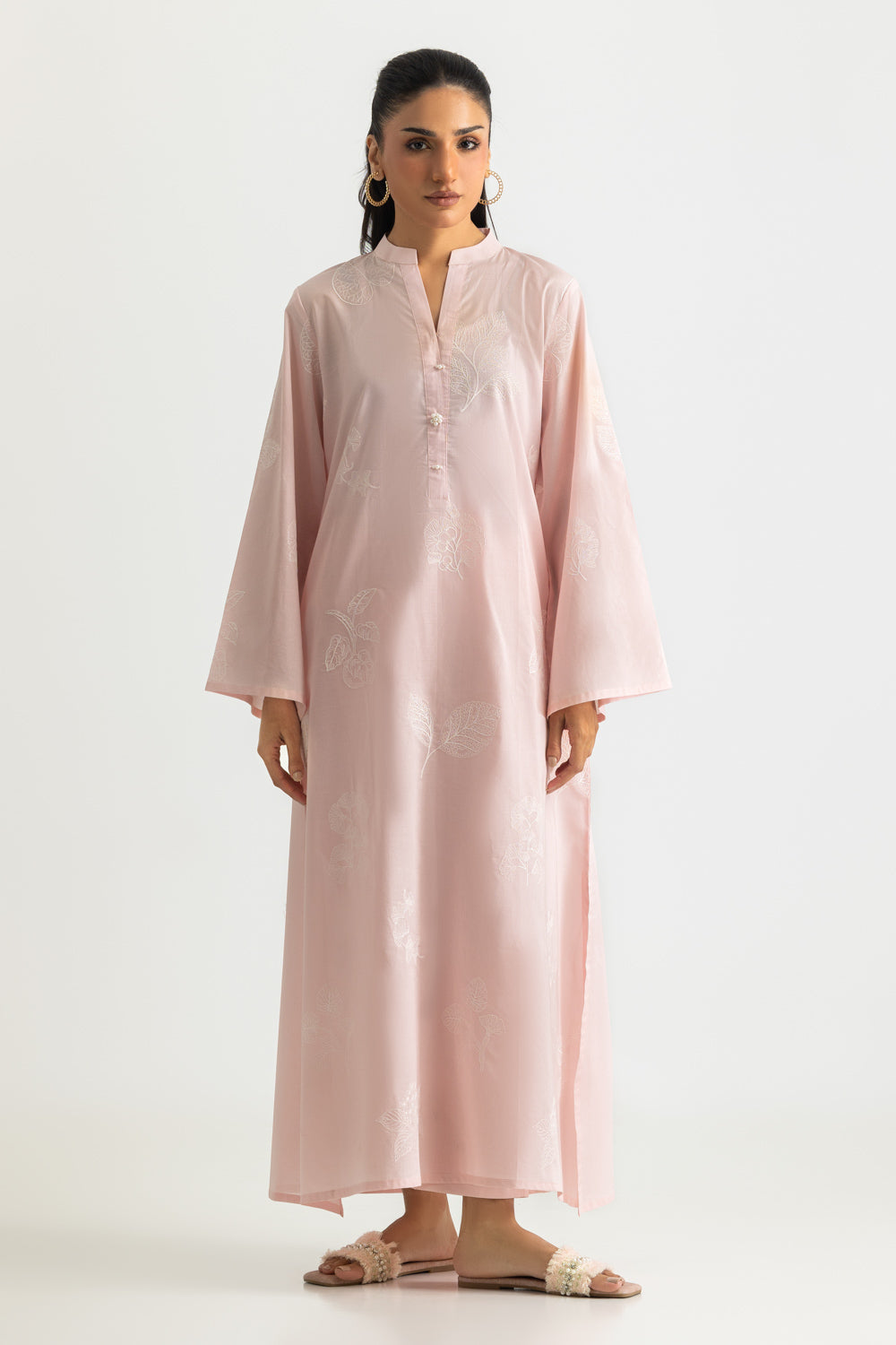 Cambric Embroidered Co-Ord Set
