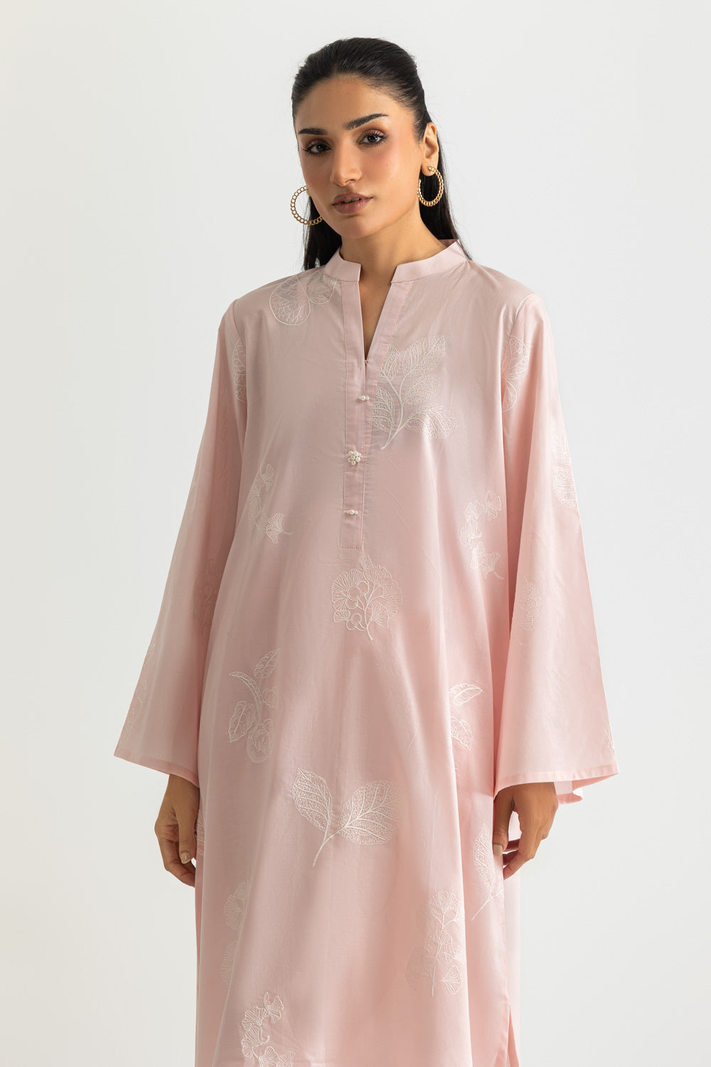 Cambric Embroidered Co-Ord Set