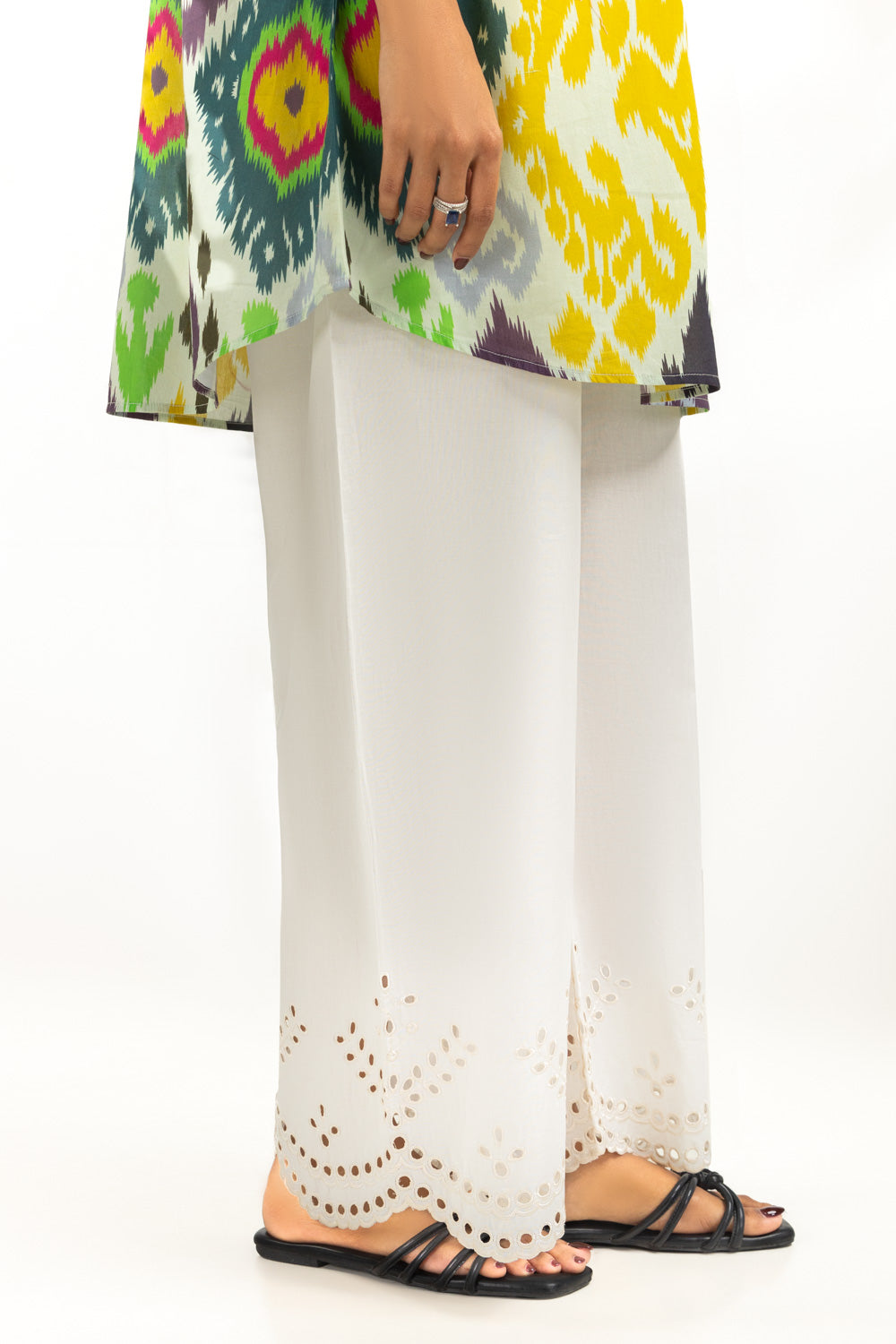 Cambric Embroidered Trouser