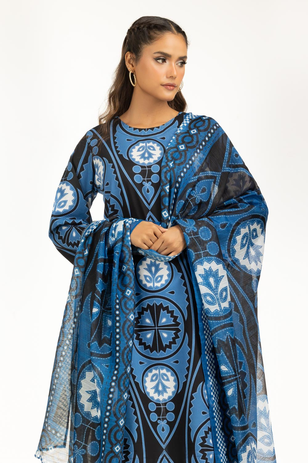 Cambric Printed Co-Ord Set - W-AP-25-436396