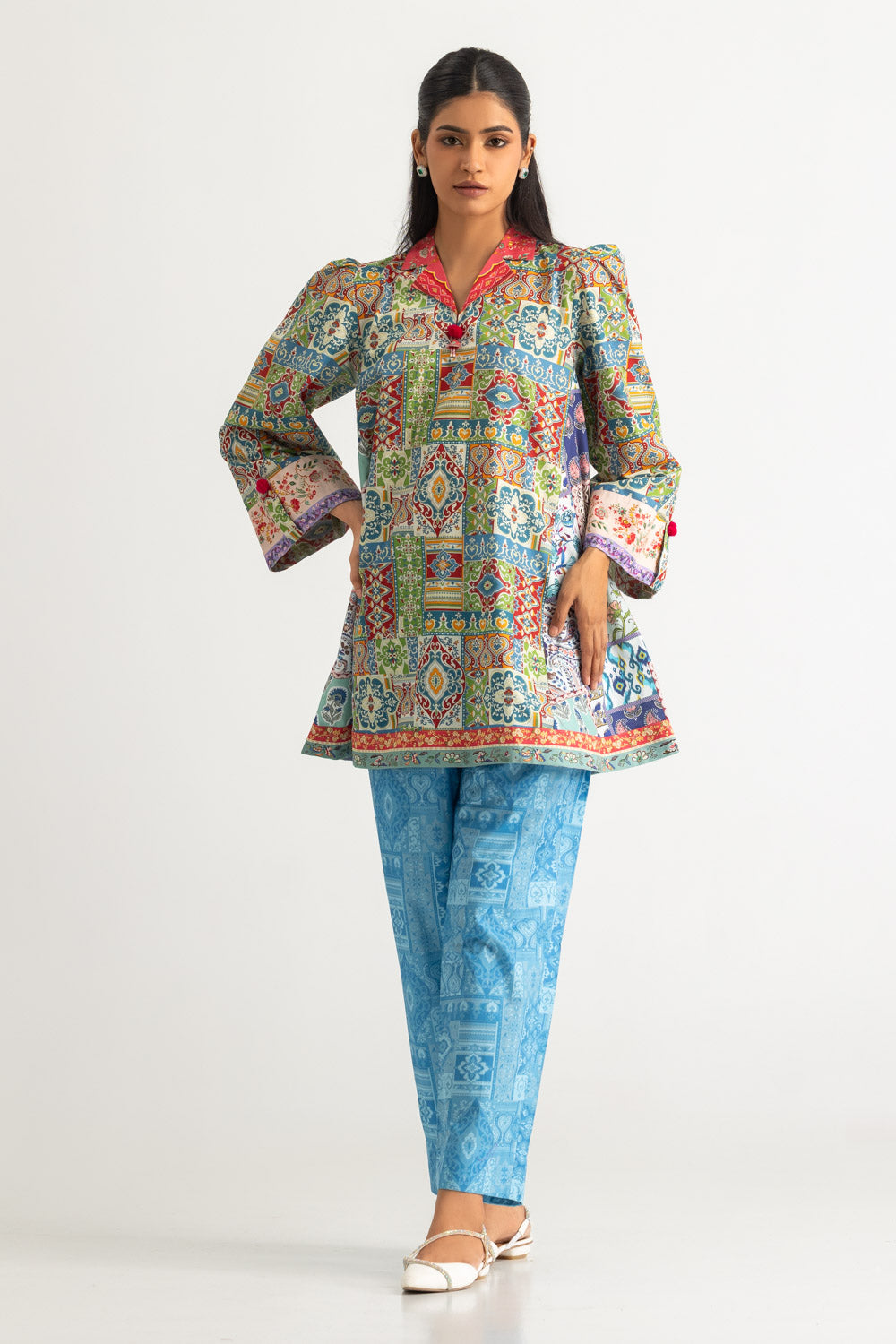 Cambric Printed Co-Ord Set - W-AP-26-477551