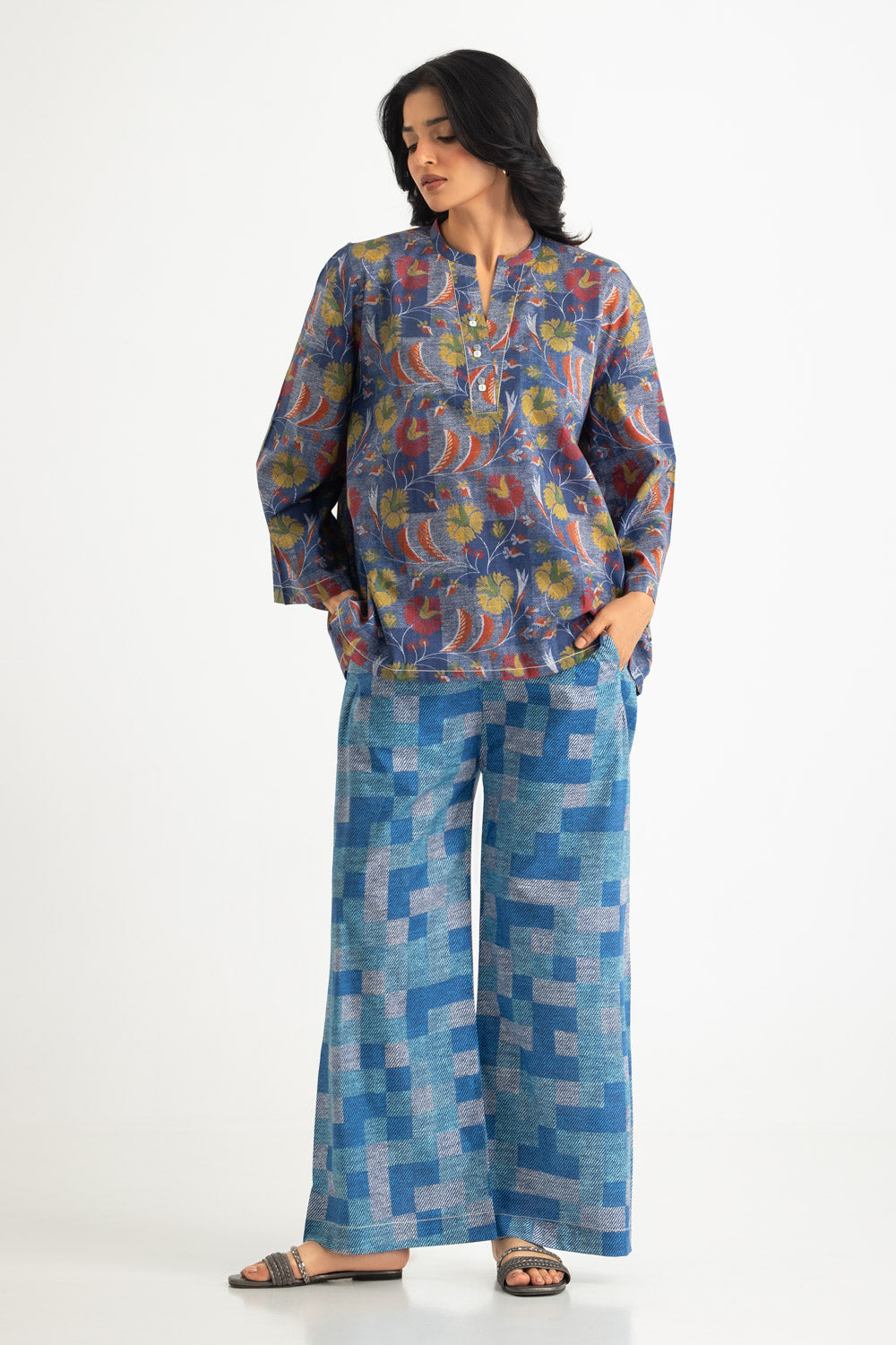 Cambric Printed Co-Ord Set - W-AP-26-477767