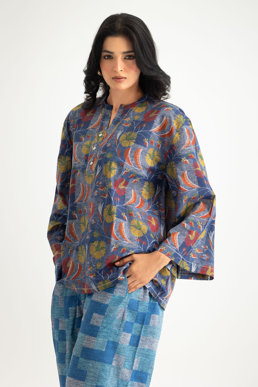 Cambric Printed Co-Ord Set - W-AP-26-477767