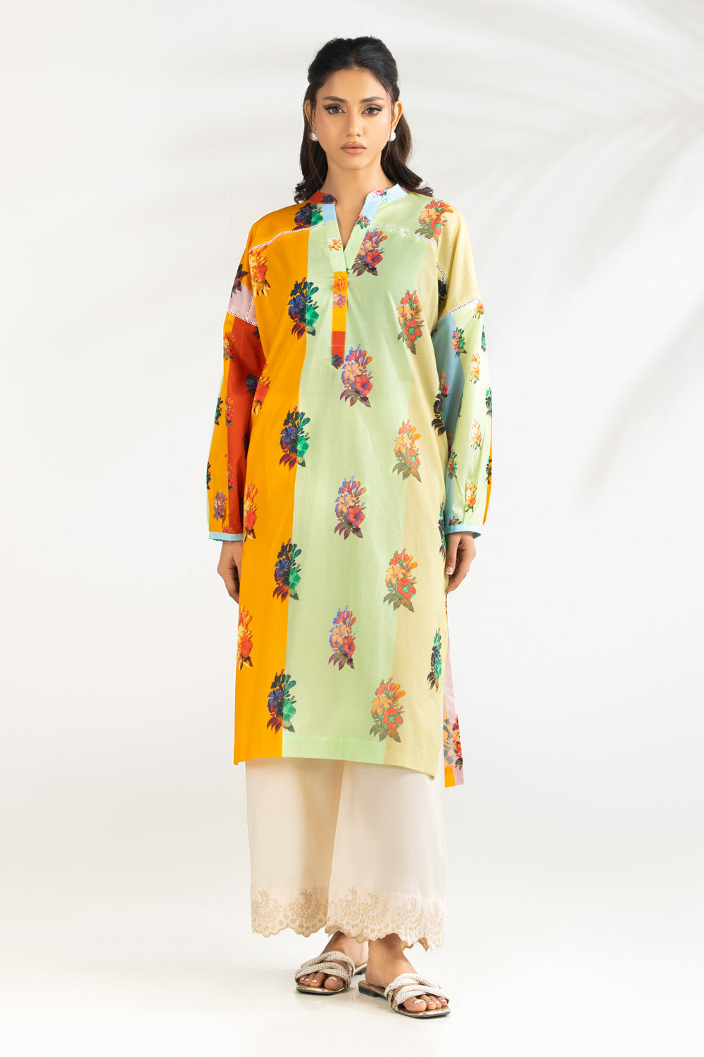 Cambric Printed Shirt - W-AP-26-459678