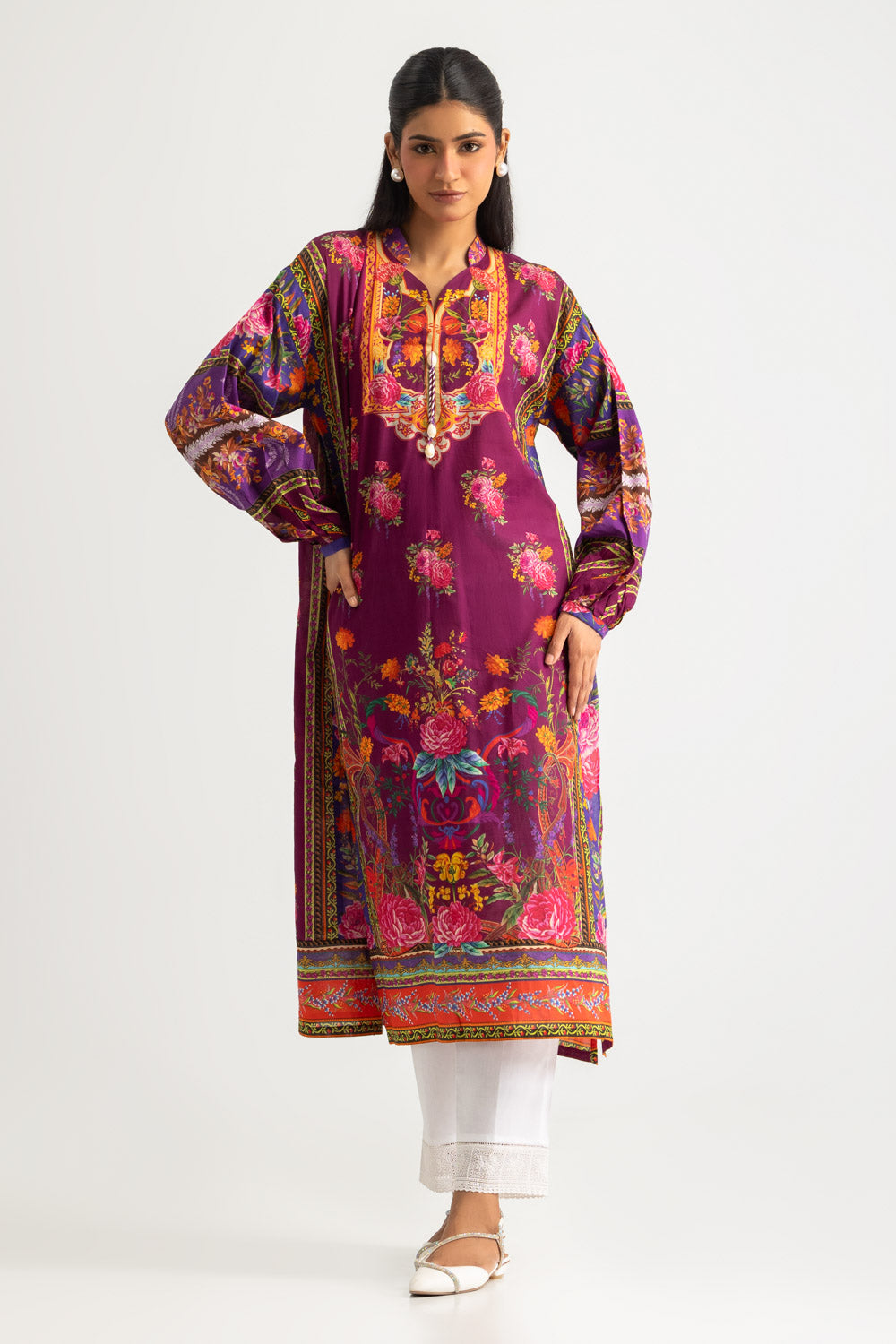 Cambric Printed Shirt - W-AP-26-477335