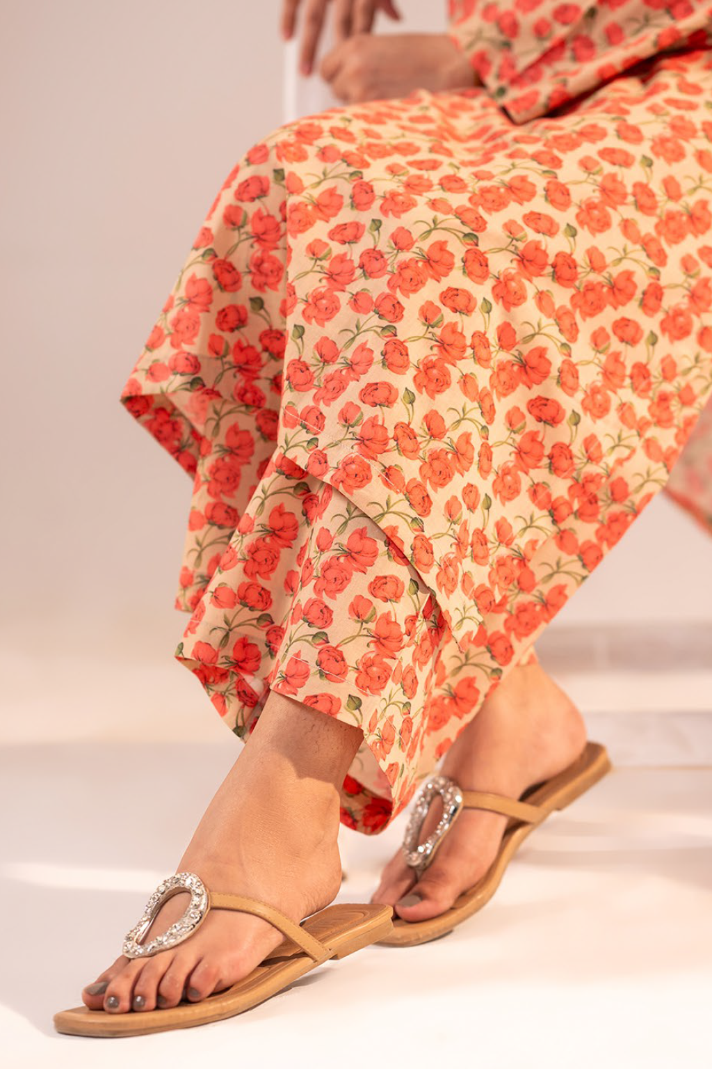 Peach Poppy Casual Co-ord Set
