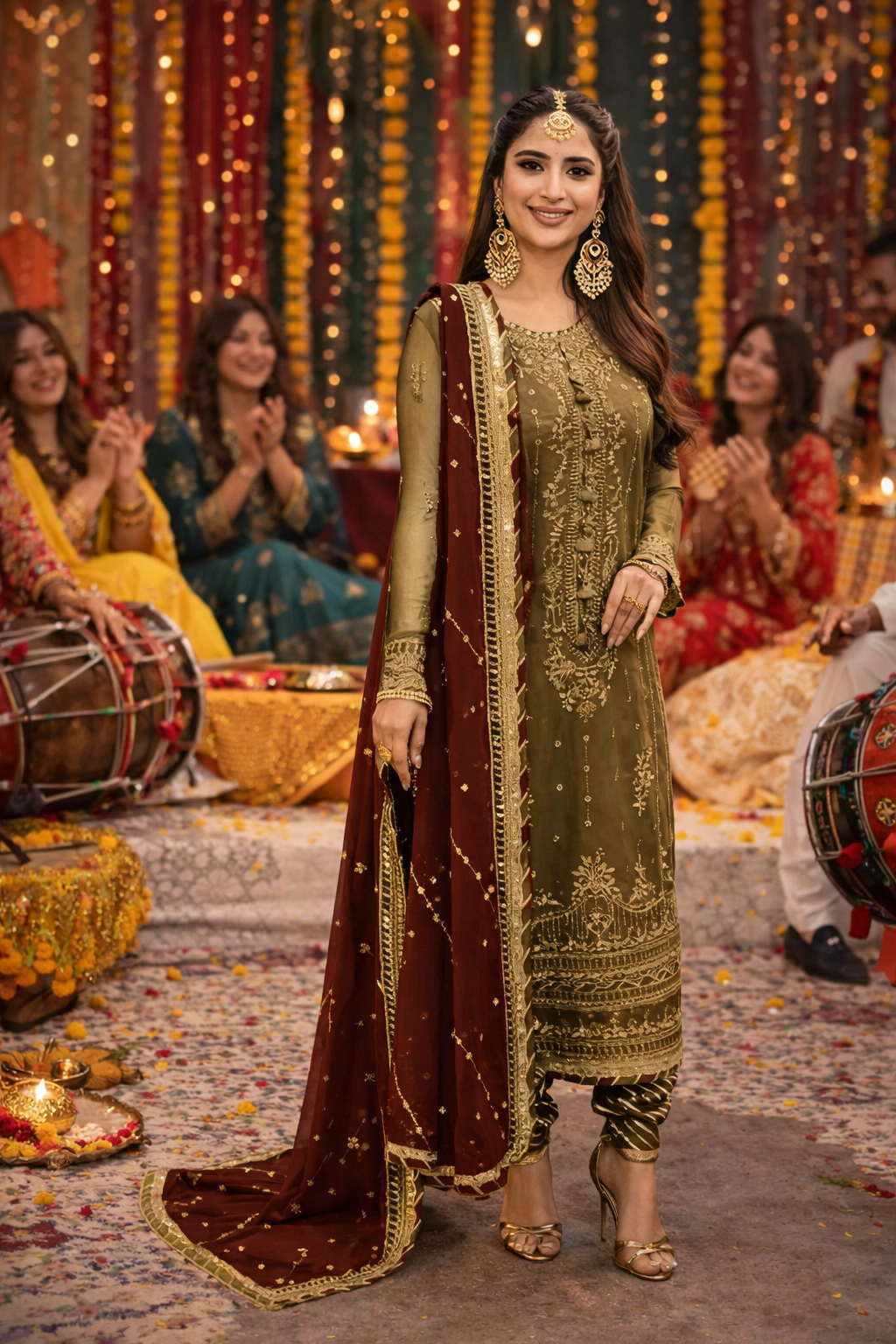 Asim Jofa Luxury Chiffon Embroidered Unstitched Suit AJMR -022