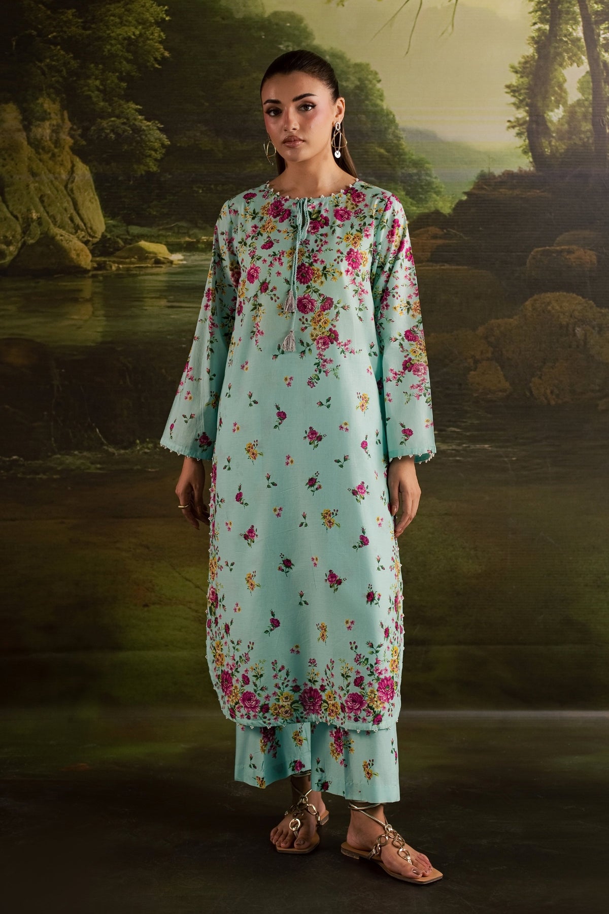Chelsea 2Pc - Printed Lawn Dress