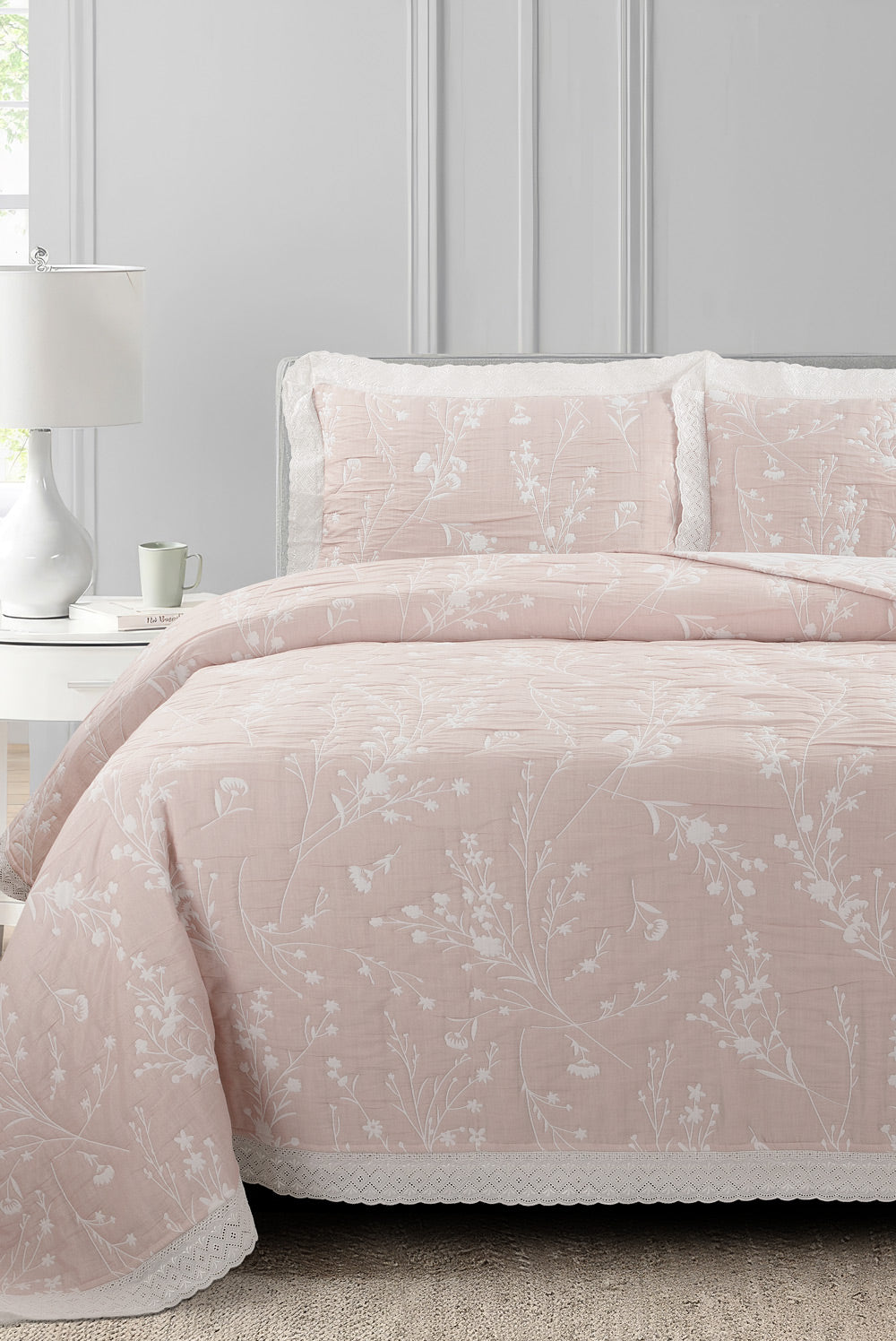 Chint Rose Multi Layer Jacquard Bed Spread Set