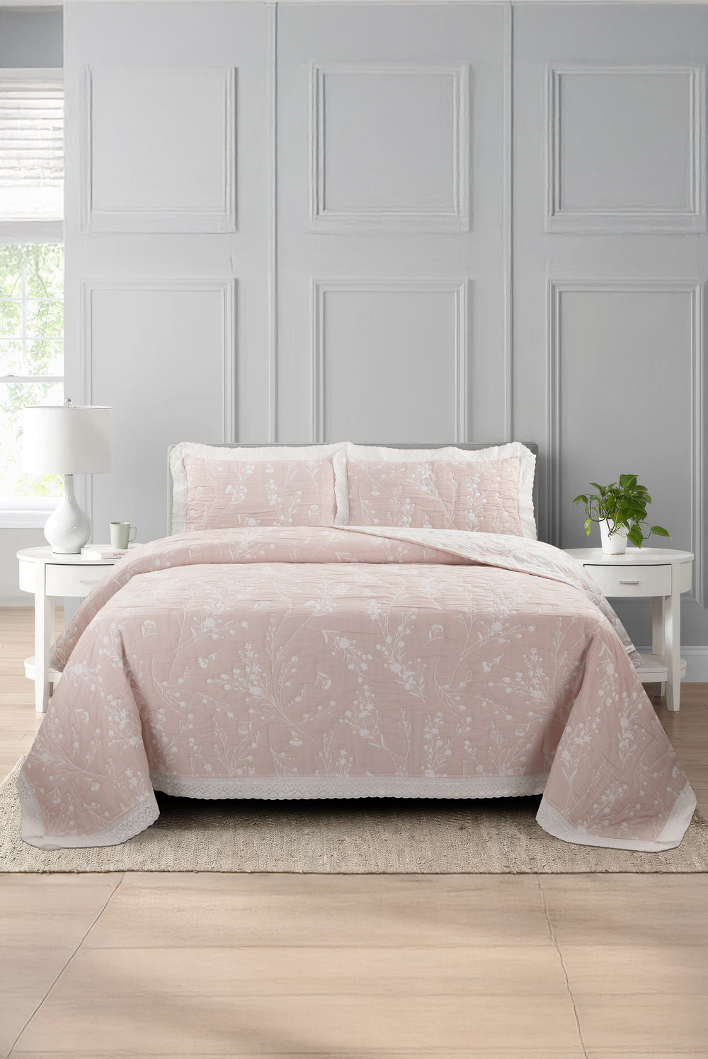 Chint Rose Multi Layer Jacquard Bed Spread Set