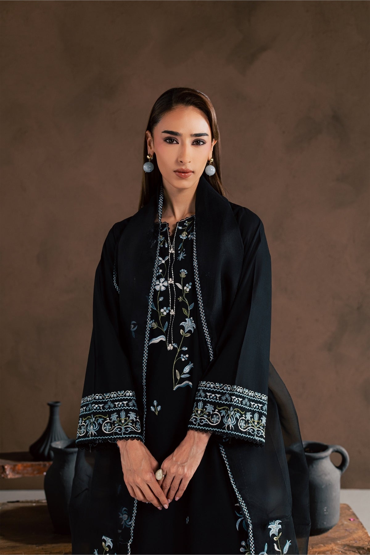 Chloe 3Pc - Embroidered Cambric Pret