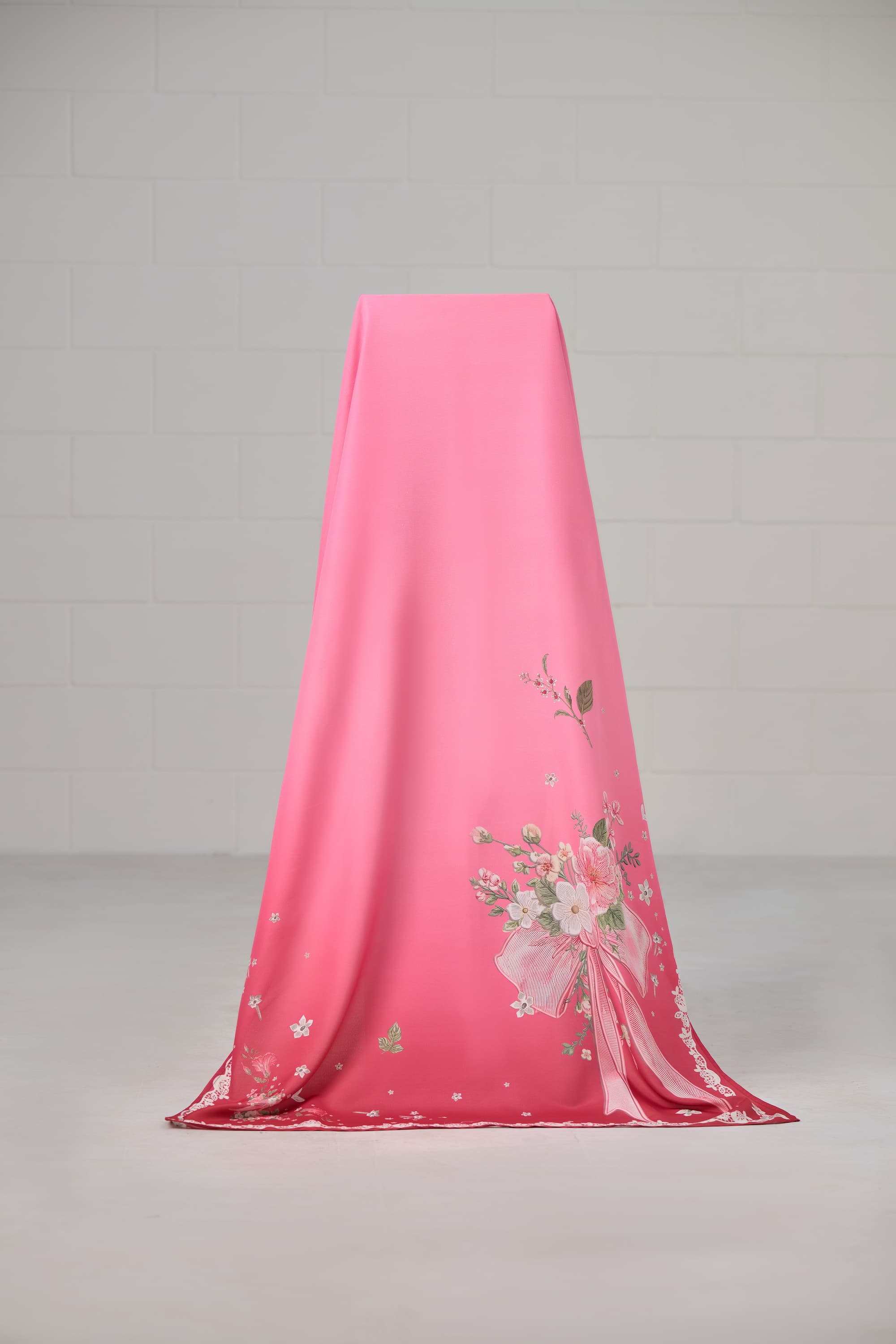 Hibiscus Rose Dupatta