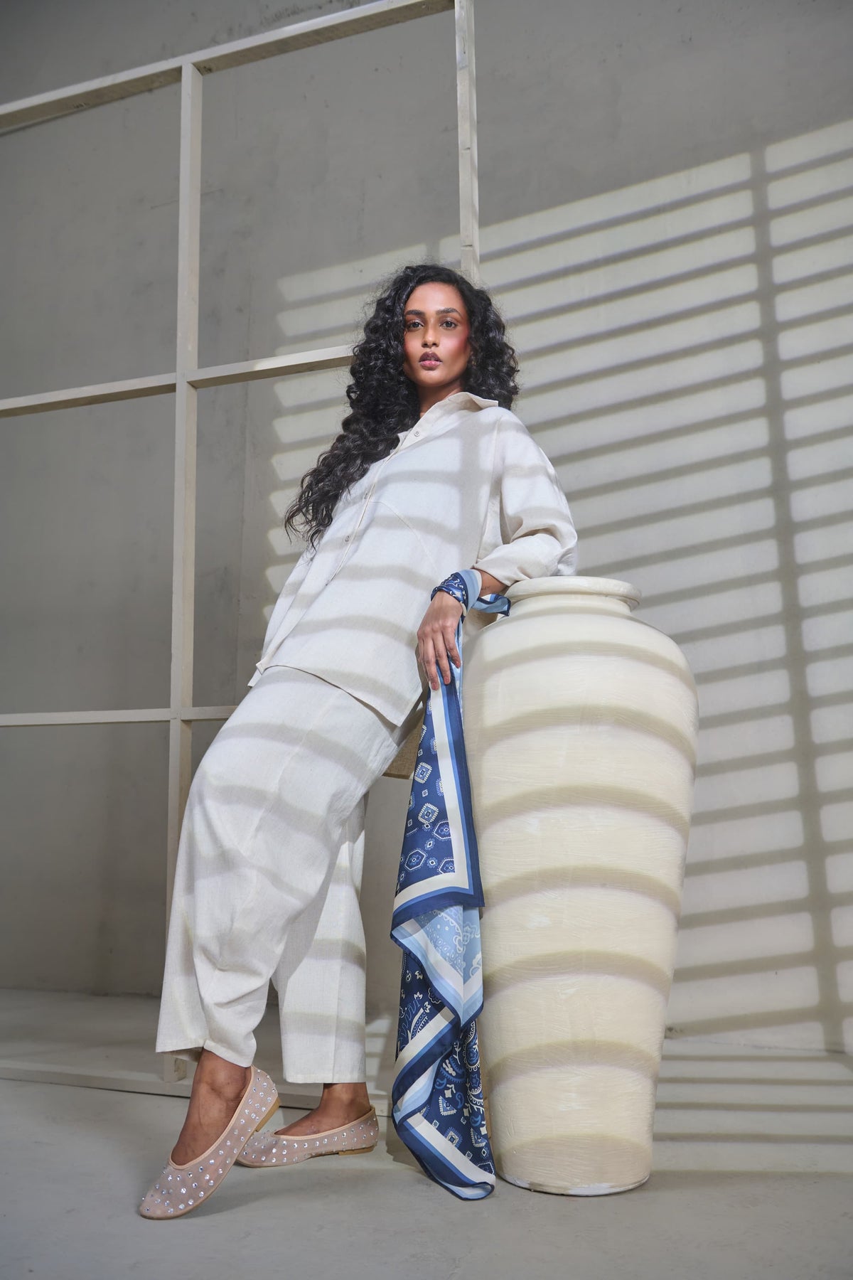 Off-White Linen Co-ord Set