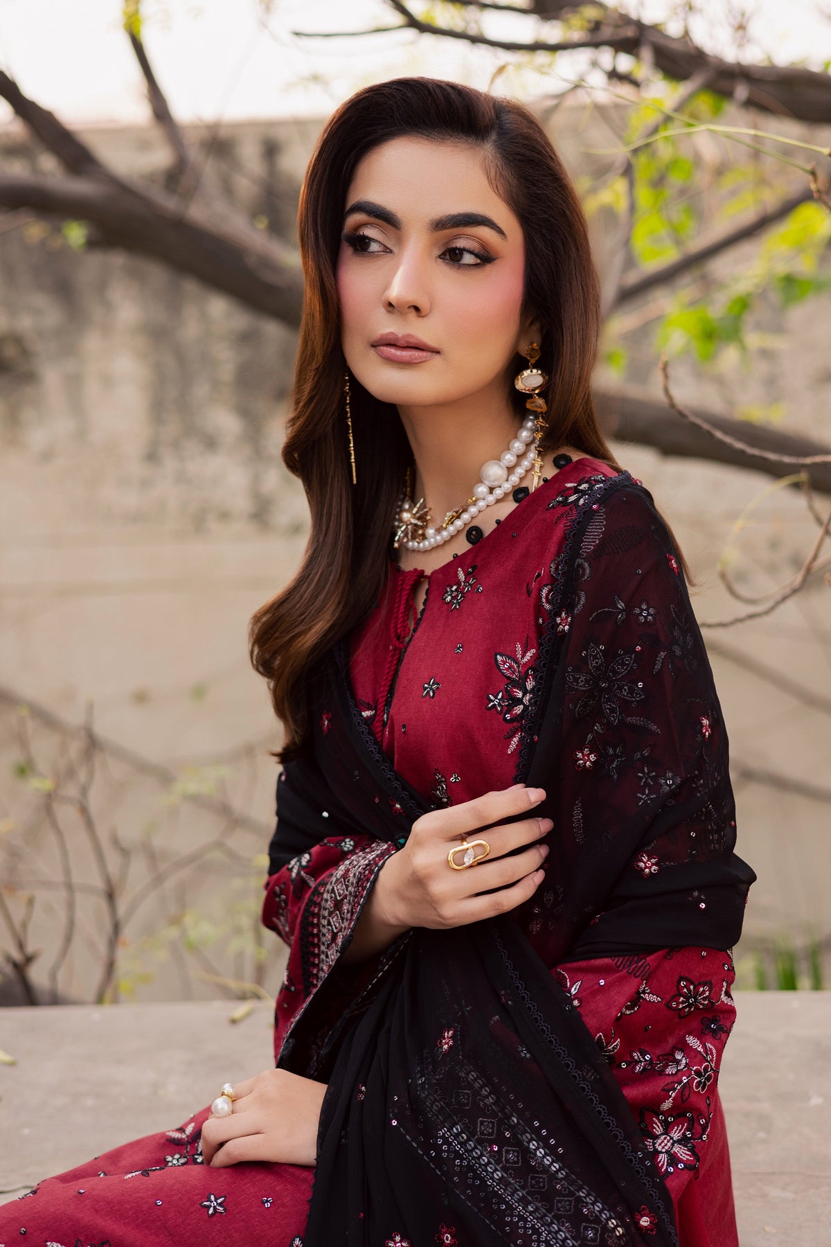 Cola 3Pc - Embroidered Festive Pret